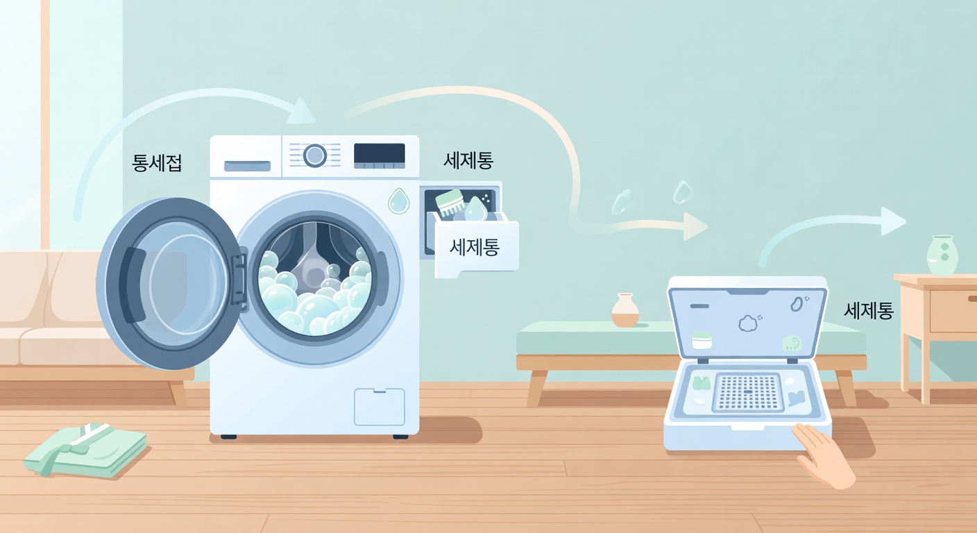 세탁기 청소 셀프로 하는 법 — 통세척부터 필터까지